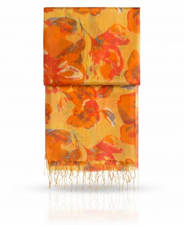 Палантин Женский S-BIG.FLOWER/AMBER